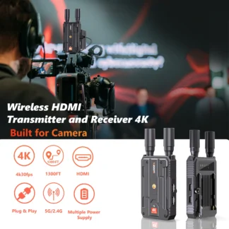 Receptor y transmisor de vídeo Hdmi inalámbrico 4K, Kit extensor de 400m, compatible con 1Tx a 4Rxs para cámara DSLR, portátil a Monitor de proyector de TV