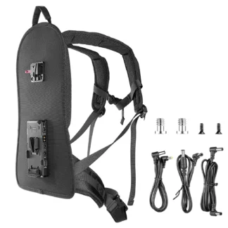 FOMITO-Chaleco tipo arnés para cámara con placa de montaje en V, sistema de fuente de alimentación para batería BP, transmisión de vídeo inalámbrica, fotografía