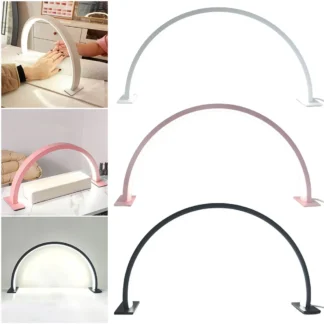 Luz de media luna para escritorio de uñas Luz LED para uñas con 3 modos de color Lámpara de escritorio para uñas para salón de manicura