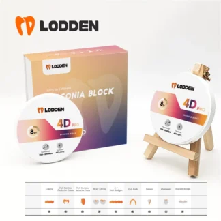 Bloque de circonio Dental de 8 capas 4D PRO multicapa para materiales de laboratorio CAD CAM sistema abierto 43%-57% fuerza 700-1200Mpa Sinocera