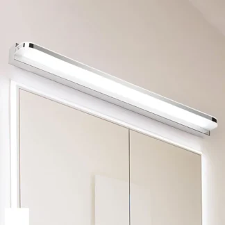 Led 7W 42Cm 5960 espejo frontal de acero inoxidable Pc espejo de maquillaje lámpara de pared brillante ahorro de energía luz suave