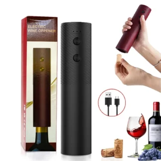 Abridor de botellas de vino eléctrico, sacacorchos automático para vino tinto, abridor de vino recargable, herramientas para vino con un solo clic, productos de cocina