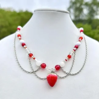 Nuevo Collar para mujer, Collar de encaje blanco Lolita, Collar con borlas de perlas y diamantes de imitación, collares de moda dulces y geniales, regalo para niñas