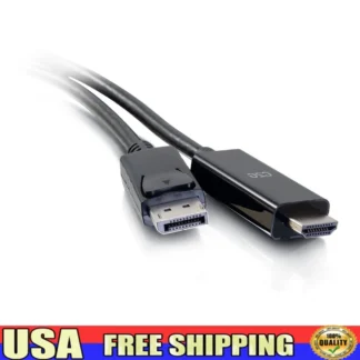 Cable adaptador DisplayPort a HDMI de 10 pies Resolución 4K Conector de alta velocidad Monitor de computadora TV Proyector Gaming