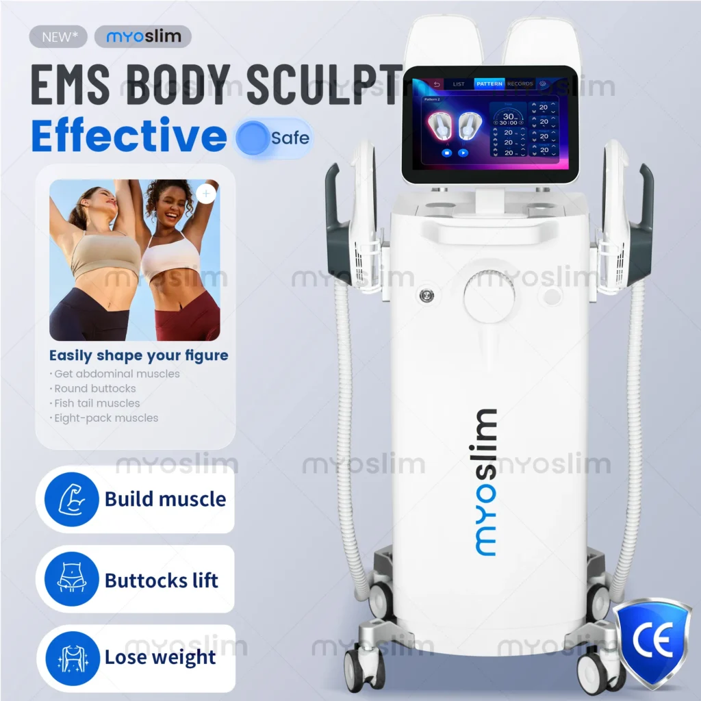 MYOSLIM-instrumento muscular EMS para dar forma al cuerpo, quemaduras, grasa, aumenta el músculo, reafirma la piel, máquina para esculpir el cuerpo con ondas electromagnéticas