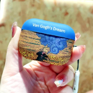 Funda clásica para auriculares con pintura al óleo de Van Gogh, cielo estrellado, para Airpods 4, 3, 1 Pro 2, funda de carga inalámbrica, cubierta dura resistente a caídas