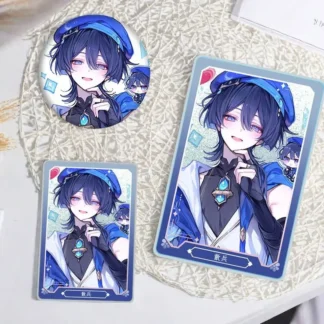 Nueva mercancía Genshin Impact Scaramouche Balladeer insignia y arena-adorno que fluye juguetes regalos para fanáticos