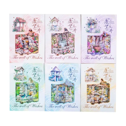 12 paquetes/lote de pegatinas decorativas retro para mascotas de la serie Well of Wishes