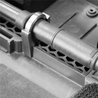 ABMF-2X Juego de soporte de alta velocidad del eje de transmisión central de metal AR310878 ARAC4024 para 1/10 ARRMA 3S 4S BLX Mega 550, negro