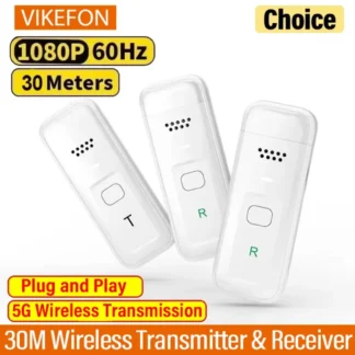 Kits de receptor y transmisor de vídeo inalámbrico Compatible con HDMI, adaptador extensor, Dongle de TV Stick 1080P para Monitor, proyector, ordenadores portátiles y PC