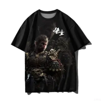 Camiseta de manga corta Game Peripheral, camisa de manga corta holgada transpirable para hombres y mujeres