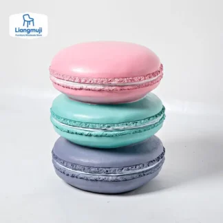 Taburete de resina de comida de dibujos animados, silla de postre con forma de donut, helado de maíz, mesa auxiliar de esquina para restaurante, decoración para sala de estar, reposapiés otomano