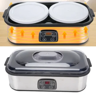 Yogurtera eléctrica, yogurtera de gran capacidad de 2L, Control automático de temperatura, temporizador de 0-48 horas, máquina para hacer yogur Digital