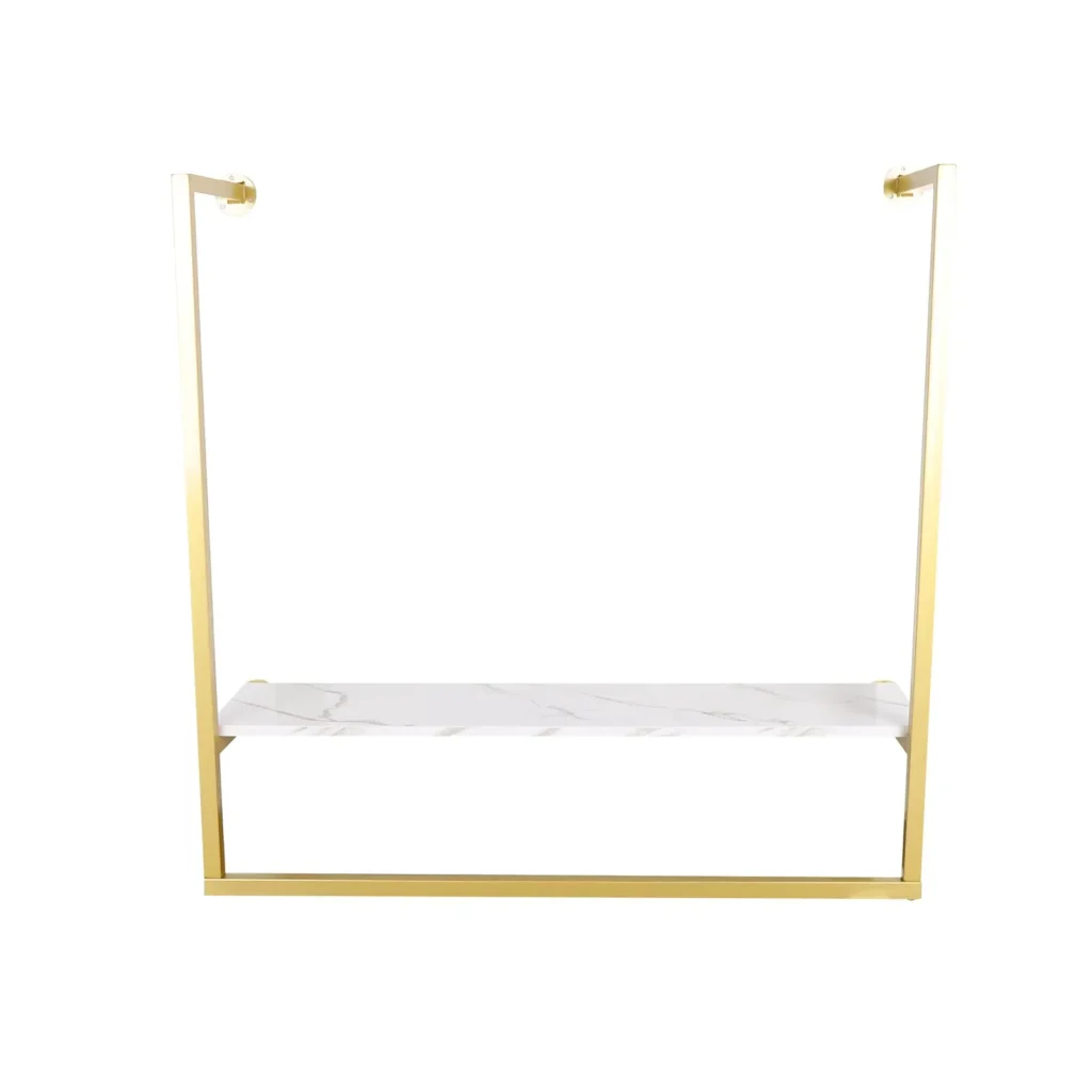 Perchero de pared, tienda de ropa sencilla y moderna, soporte de exhibición de Metal pesado, barra para ropa, perchero, Towe colgante para baño
