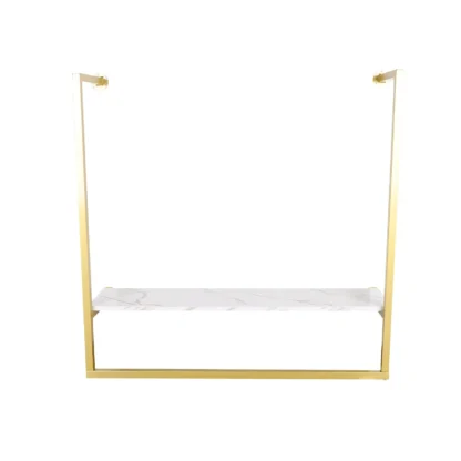 Perchero de pared, tienda de ropa sencilla y moderna, soporte de exhibición de Metal pesado, barra para ropa, perchero, Towe colgante para baño