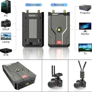 Receptor y transmisor HDMI inalámbrico 4K, Kit extensor HDMI de 150m, 5G inalámbrico para Audio, vídeo, DSLR, portátil, YouTube a TV/proyector