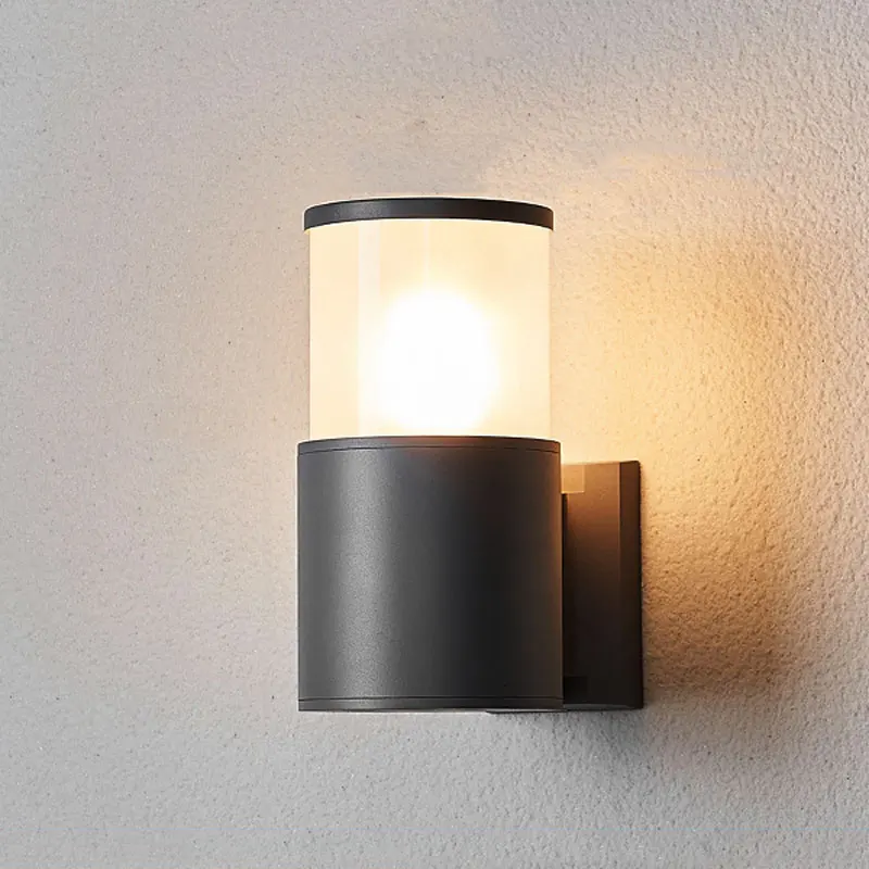 Luces LED de pared para exteriores E27, luz impermeable para porche, 12W, AC85-265V, aplique de pared para pasillo, jardín, patio, balcón