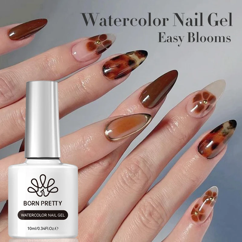 BORN PRETTY 10ml Clear Bloom Gel Esmalte de uñas UV/LED floreciente Soak Off Marvel Gel pegamento para un efecto de extensión Gel de mármol