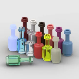 10 Uds. 95228 utensilio botella de vidrio transparente bloques de construcción MOC vino montar piezas DIY ladrillos juguetes de partículas regalos para niños