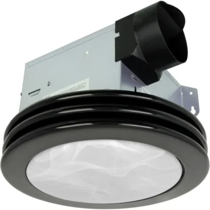Akicon Extractor de Aire con Luz, Ultra Silencioso 80 CFM 2.0 Sones Ventilación Extractor de Baño con Luz, 3000K/4000K/5000K