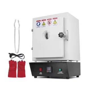 Mini horno de mufla de Metal para tratamiento térmico de 1150 grados, herramientas y equipos de joyería, caja de cera de fundición de combustión
