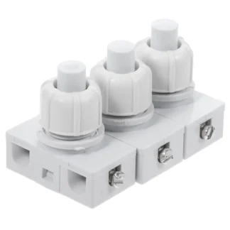3 uds interruptor de botón para electrodomésticos de luz piezas del hogar interruptor de presión de repuesto fácil instalación ABS cobre LED
