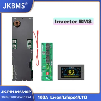 Inversor inteligente JKBMS PB1A16S10P BMS 8S - 16S 100A 24V 48V almacenamiento de energía familiar Lifepo4/Li-ion/LTO para inversor Growatt Deye