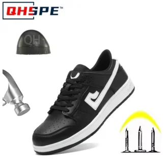 Zapatos de protección laboral transpirables con antigolpes, antiperforación, 6KV, ligeros, antideslizantes, cómodos, duraderos, protección segura