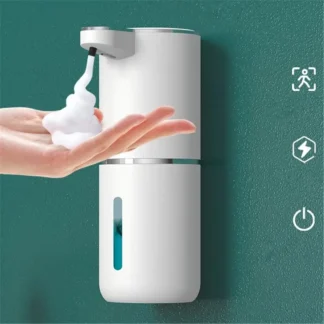 Nuevo dispensador automático de jabón de espuma P11 de 380ML, lavadora de manos inteligente para baño con carga USB ABS, 4 niveles ajustables