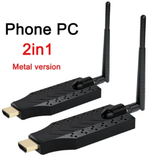 Transmisor y receptor de vídeo inalámbrico de 150M, extensor HDMI, adaptador de pantalla, espejo de pantalla para cámara, portátil, teléfono a Monitor de TV