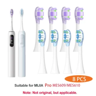 Cabezales de repuesto para cepillo de dientes eléctrico sónico XIAOMI MIJIA MES609/610 Pro, paquete sellado, 8 Uds.
