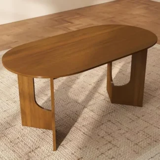 Mesa de comedor para 4-6 personas, mesa de comedor de madera con patas resistentes, mesa de comedor moderna de mediados de siglo, mesas de cocina