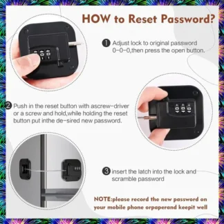 Cerradura de refrigerador ZIZI, cerradura de combinación para gabinetes de refrigerador, cajones, cerradura de refrigerador resistente, cerradura de seguridad