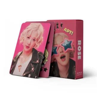 55 piezas en stock Rosé APT Rose Fan colección tarjeta foto postal tarjeta lomo