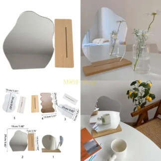 M89F MAQUILLO MEPOR IN IRREGULAR IRREGULAR ACRYLIC DESECURA BASE MADERA Herramientas belleza cosmética para mujeres