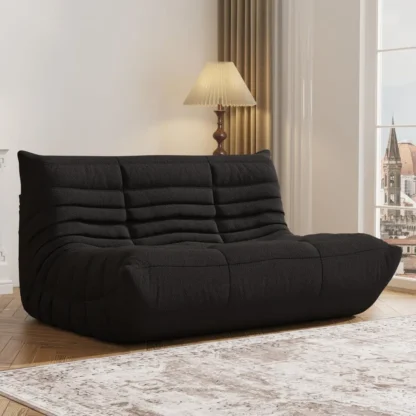 Silla tipo puf, silla junto a fuego, silla grande para adultos, sillas tipo puf para adolescentes con espuma de alta resiliencia, antideslizante B