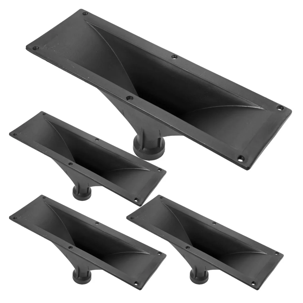 Bocina atornillable de plástico rectangular 4x10 4 piezas para gabinetes de altavoces surtidos Garganta de 34 mm - HISE 4X10 4 piezas
