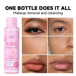 Eliminador de maquillaje suave, limpieza profunda de agua, hidratante, no irritante, refrescante, limpiador Facial suave
