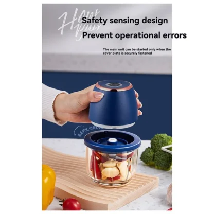 WHYY-triturador de ajo eléctrico, picadora de ajo, pulverizador de ajo, licuadora doméstica, picadora de ajo