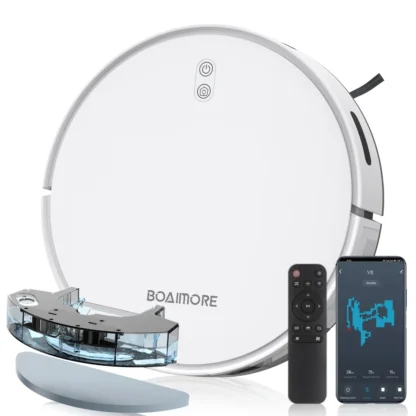 Robot aspirador Combo Mop con Control inalámbrico inteligente por aplicación de 3500PA, máquina barredora de suelo con autocarga para robótica doméstica