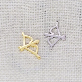 5 uds arco y flecha Archer collar para mujer bebé DIY dije colgante collar de acero inoxidable Mujer