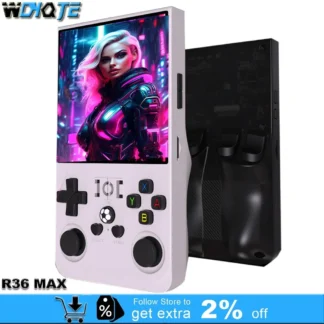 Dispositivos de consola de juegos portátiles, sistema Linux de juegos Retro R36MAX de código abierto, emuladores de consola de reproductor de videojuegos portátil de 4,0 pulgadas