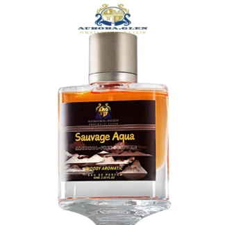 Perfume sin alcohol SAUVAGE AQUA Perfume para hombre Fragancia lanuda picante con pimienta negra Bergamota Lavanda Parcouli EDP 50ml