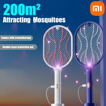 Xiaomi-matamoscas eléctrico multifuncional 2 en 1, lámpara antimosquitos recargable por USB