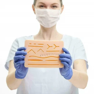 Almohadilla de entrenamiento para práctica de sutura de piel, módulo de piel falsa para práctica de sutura reutilizable, accesorios para enseñanza de sutura médica
