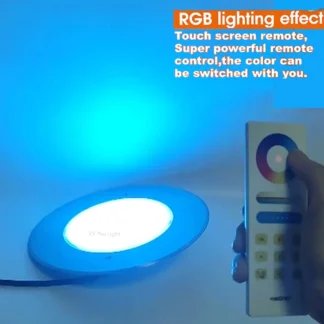 Luces subacuáticas RGB de 25W y 35W, luz LED para piscina DC12V IP68, 12W, 18W, Control por aplicación móvil, lámpara de fuente para decoración de Fiesta EN LA Piscina