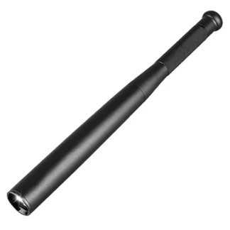 Linterna de autodefensa LED, resistente al agua, bate de béisbol, antorcha de aleación de aluminio para equipo antidisturbios de autodefensa de emergencia
