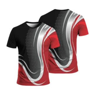 Camiseta deportiva con estampado de grafiti en 3D para hombre, ropa deportiva informal de secado rápido para correr, uniforme de equipo de entrenamiento, manga corta de verano