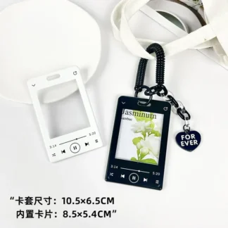 Coleccionistas de tarjetas, juego creativo de tarjetas de autobús, comida para estudiantes, paquete de protección de fotos Polaroid Ins, protección de tarjetas de juego de identificación de trabajo