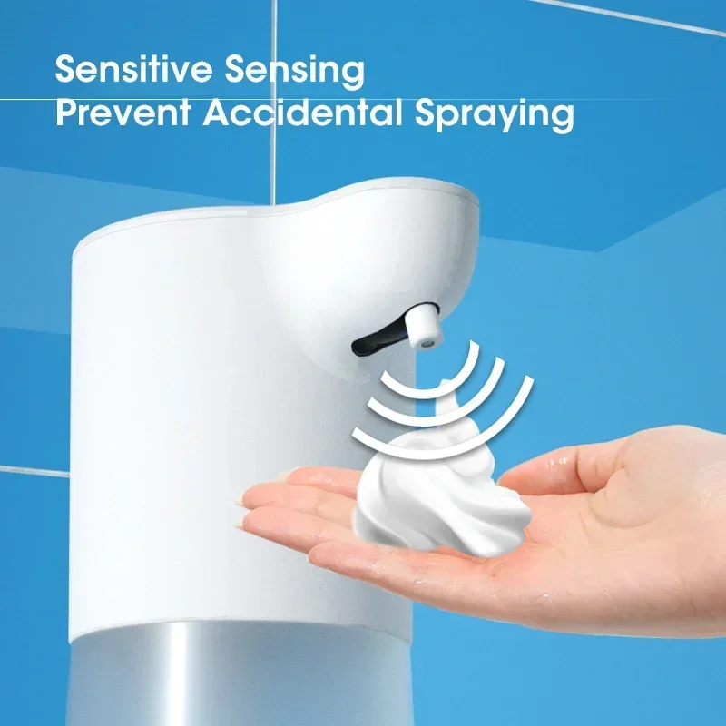 Dispensador automático de espuma con Sensor, sin contacto, capacidad de carga tipo C, dispensador de jabón líquido inteligente, dispensador de jabón con Sensor infrarrojo